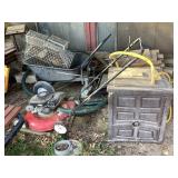 Yard Machines push mower (rolls over), Suncast