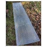 3 sheets of corrugated barn tin, 25 1/2x10