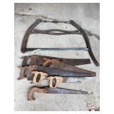 Bow Saw & 6 Hand Saws