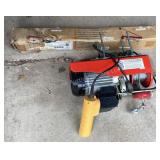 120 Volt electric lifting winch with mounting