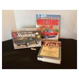 NOS AMT 1968 Shelby Mustang model kit, books &