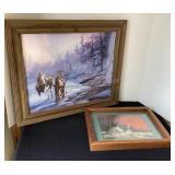 2 Indian Pictures, largest is 24x20'