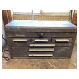 Kennedy 26' toolbox with key & misc. contents