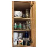 Double Sided Cupboard Cleanout of Glasses & More