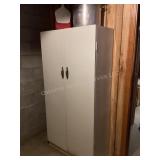 Metal 2 Door Cabinet & contents