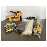 DeWalt staple gun, staples & zip ties