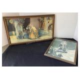 2 Vintage Pictures, 19x11 1/2' & 10x12 1/2ï¿½