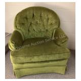 Vintage Green Accent Chair