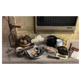 Bottle capper, primitive kitchen, old iron, hog