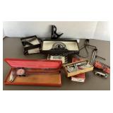 Micrometers, cast iron center finding head,