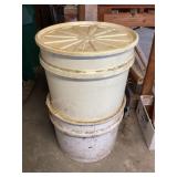 Storage Containers, one has sunflower seeds
