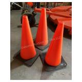 3 traffic cones