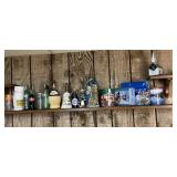 Collectible bottles, Christmas tins, Nativity