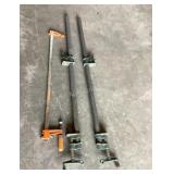 3 pipe/bar clamps
