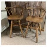 Pair of Swivel Bar Stools