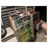 11 aluminum camp chairs
