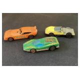 3 Hot Wheel Red Line Cars, used