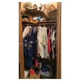 Closet Cleanout: ladies clothes, bags, records,