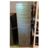 4 drawer file cabinet, 14 3/4x28x52" tall