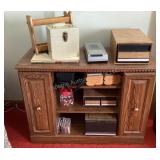 Storage cabinet, cassettes, records & more