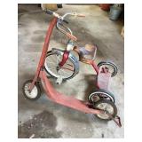 Vintage tricycle & scooter