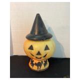 12 1/2" Blow Mold Halloween Lamp