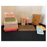 Vintage stationary, leave a note wood plaque,