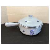 Made in Holland Enameled Cast Iron Saucepan