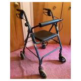 Walker with seat