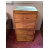 Small wood dresser, 16 3/4x15 3/4x30 1/2" tall