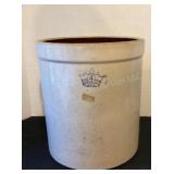 4 gallon stoneware crock, 11 1/2x12 3/4" tall