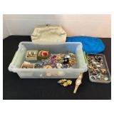 Vintage clutches & costume jewelry