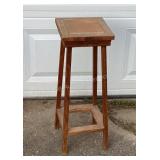 Small tile top plant stand,  9x9x24.75"t