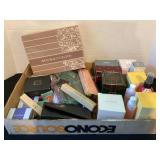 NOS Avon jewelry, clutch, candles & more