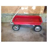 Red wagon, 41"l x 18"w