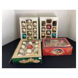 4 boxes of Christmas ornaments
