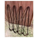 Set of four 28" hairpin iron legs