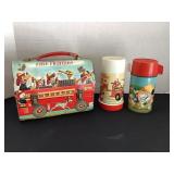 Old Disney Aladdin Metal Fire Fighters Lunchbox