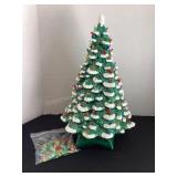 2 piece 19" tall Ceramic Christmas Tree & extra