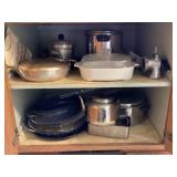 Cupboard Cleanout; bakeware, teapot, roaster &