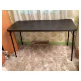 Folding table, 48x20x27" tall
