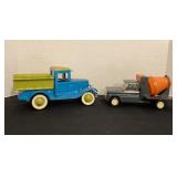 Structo cement mixer truck & Buddy L Dump Truck