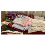 Fabric, mostly vintage & stocking pattern