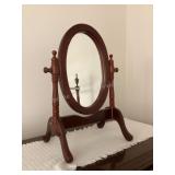 Dresser top mirror, 12x10x19 1/2' tall