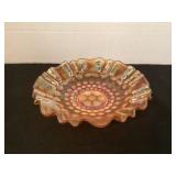 9' carnival glass bowl