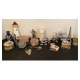Trinket boxes, musicals, Oneida S&P, metal