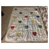Heart Appliquï¿½ Quilt, appx. 58x43'