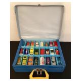 1971 Matchbox case & die cast cars