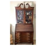 Secretary Desk with Hutch & Contents