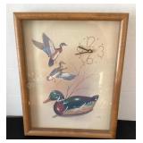 Vintage Duck Theme Clock, 12x15 1/2'